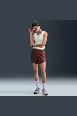 Nike Shorts de correr Dri-FIT con forro de ropa interior para mujer Trail