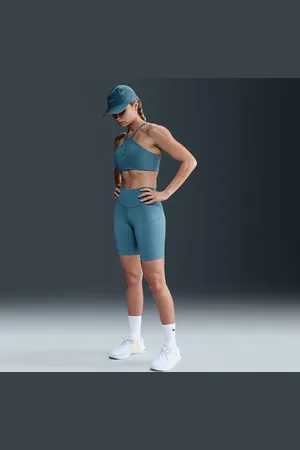 Nike Shorts de ciclismo con bolsillos de tiro alto de 20 cm para mujer One
