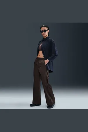 Nike Pants con dobladillo abierto de tejido Woven de tiro alto para mujer Windrunner