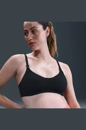Nike Bra deportivo de baja sujeción con almohadillas para lactancia para mujer (maternidad) (M) Alate Minimalist