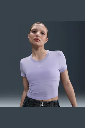 Nike Playera cropped para mujer Sportswear Chill Knit