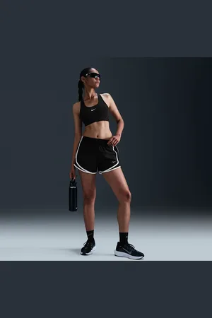Nike Shorts de correr Dri-FIT de tiro medio con forro de ropa interior para mujer Tempo