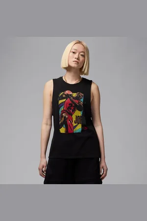 Nike Jordan Playera sin mangas con gráficos para mujer