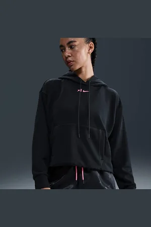 Nike Sudadera de básquetbol con gorro oversized cropped para mujer A