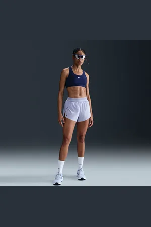 Nike Shorts de correr Dri-FIT de tiro medio de 8 cm con forro de ropa interior para mujer AeroSwift