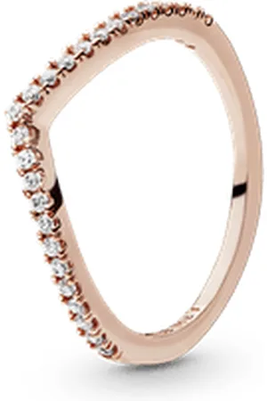 PANDORA Anillo Deseos Brillantes Recubrimiento en Oro de 14K 60 Zirconia Cúbica