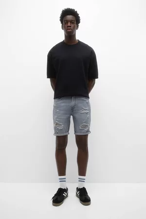 Bermudas de color gris para hombre 