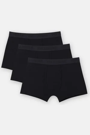 Pull&Bear Pack 3 Boxers Básicos Negros