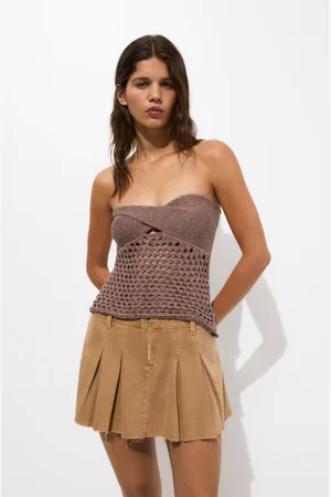 Pull&Bear Top Bandeau Punto Calado