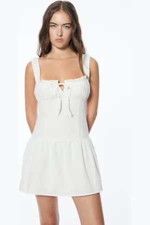 Pull&Bear Vestido Corto Tirantes