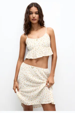 Pull&Bear Top Tirantes Flores