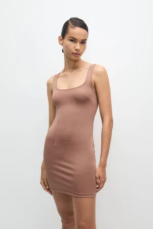 Pull&Bear Vestido Corto Poliamida