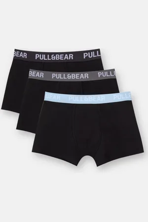 Pull&Bear Pack 3 Bóxers Cintura Azul Claro