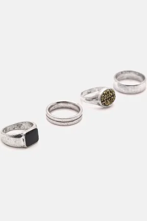 Pull&Bear Pack 4 Anillos Anchos