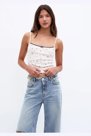 Pull&Bear Top Lencero Tirantes Estampado Floral