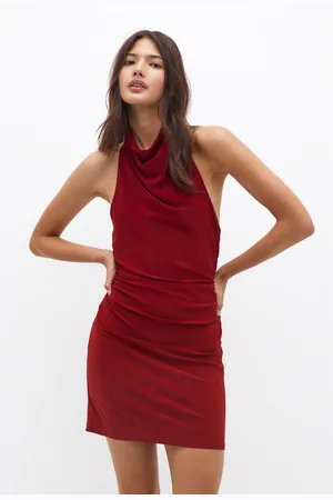 Pull&Bear Vestido Corto Halter