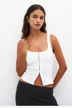 Pull&Bear Top Tipo Corset Tirantes
