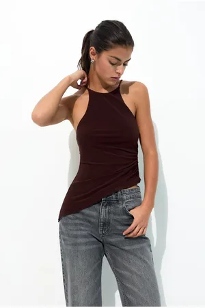 Pull&Bear Top Halter Tiras Espalda