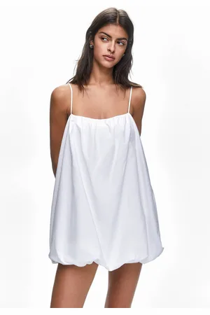 Pull&Bear Vestido Corto Globo Tirantes