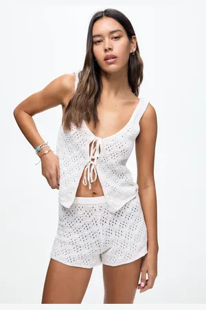 Pull&Bear Top Crochet Lazos