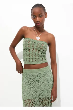 Pull&Bear Top Bandeau Crochet