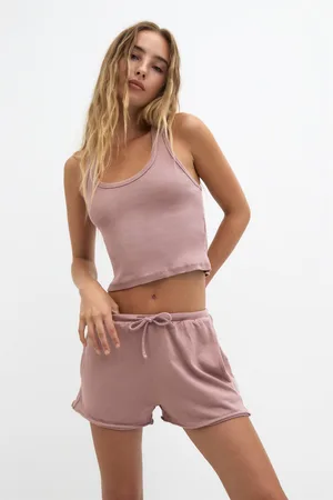 Pull&Bear Short Chándal Efecto Lavado