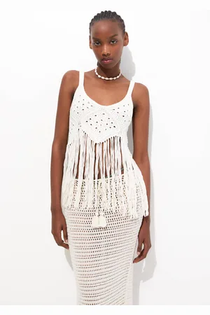 Pull&Bear Top Crochet Flecos