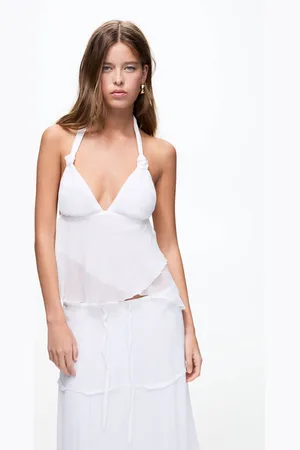 Pull&Bear Top Halter Doble Capa