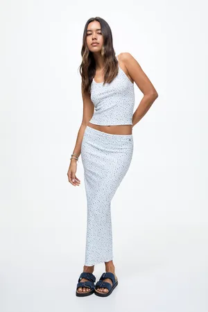 Pull&Bear Falda Flores