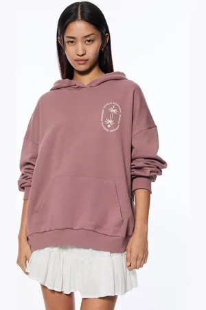 Pull&Bear Hoodie Gráfico Palmera