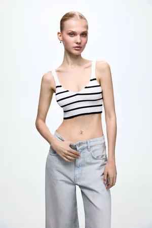 Pull&Bear Top Básico Canalé Tirantes