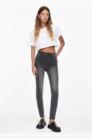 Pull&Bear Jeggings Tiro Alto