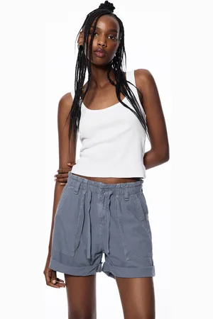 Pull&Bear Shorts Rústicos Paperbag