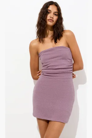 Pull&Bear Vestido Corto Strapless