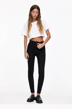 Pull&Bear Jeggings Tiro Alto