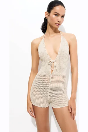 Pull&Bear Jumpsuit Corto Crochet