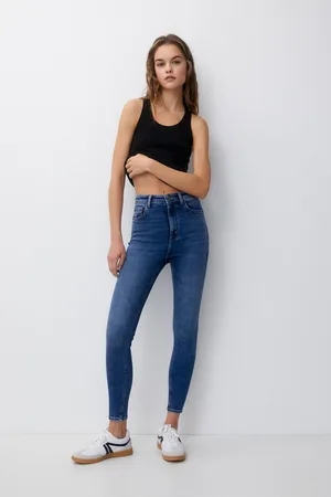Pull&Bear Jeans Skinny Super Tiro Alto