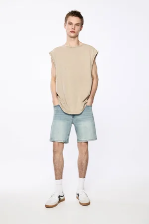 Pull&Bear Bermudas De Mezclilla Slim