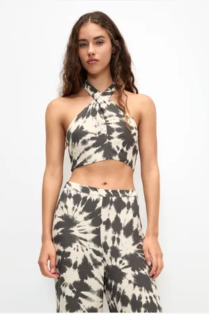 Pull&Bear Top Halter Tie Dye