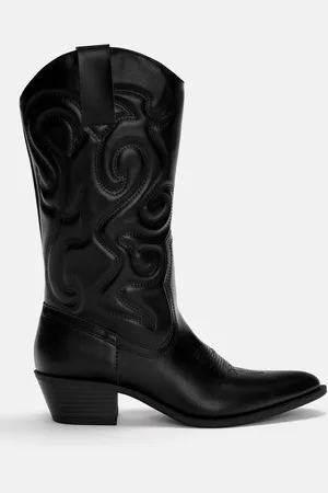 Pull&Bear Botas Cowboy Con Pespuntes