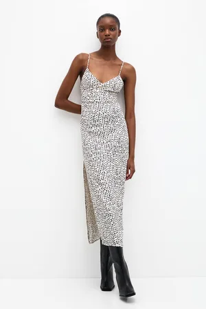 Pull and bear midi dress best sale