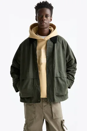 Pull&Bear Chamarra Encerada Cuello Pana