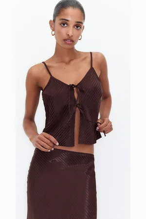 Pull&Bear Top Tirantes Satinado