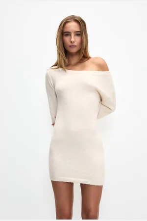 Pull&Bear Vestido Corto Tejido