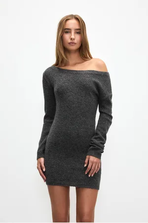 Pull&Bear Vestido Corto Tejido