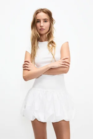 Pull&Bear Vestido Corto Globo