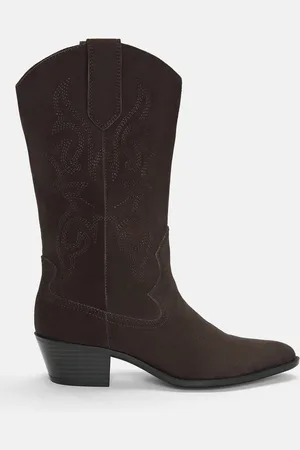 Pull&Bear Botas Cowboy Con Pespuntes