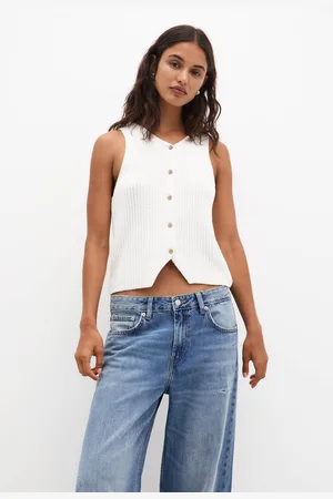 Pull&Bear Chaleco Punto Botones