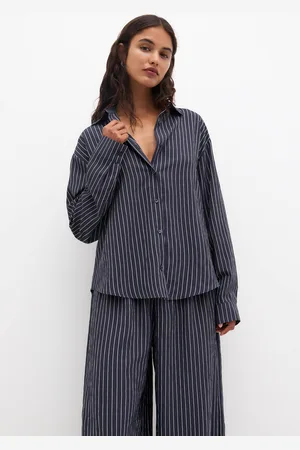 Pull&Bear Camisa Oversize Rayas