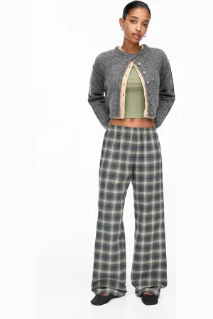 Pull&Bear Pantalón Cuadros Cintura Elástica